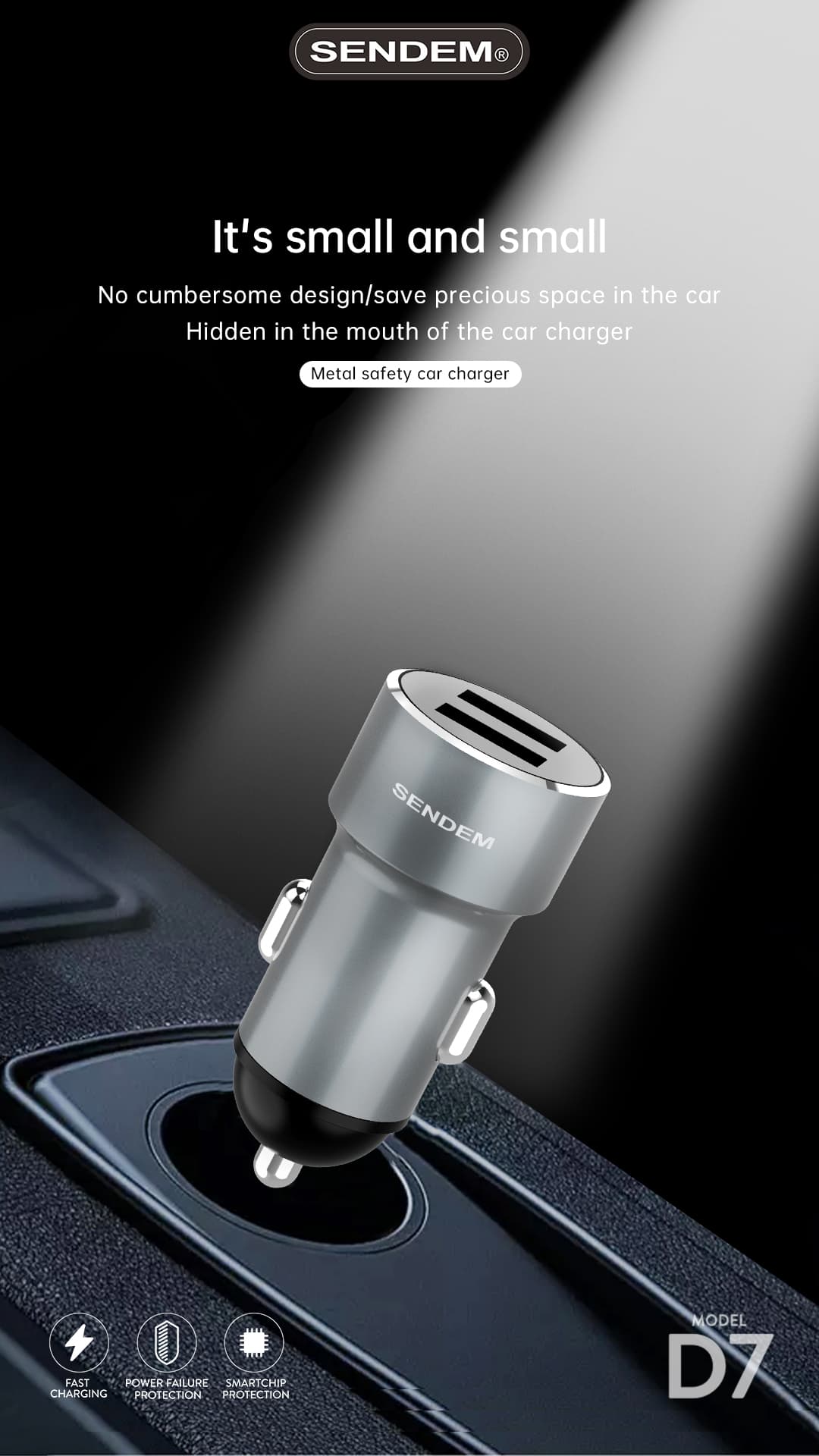 D7-3.4A Metal dual USB car charger  (3)