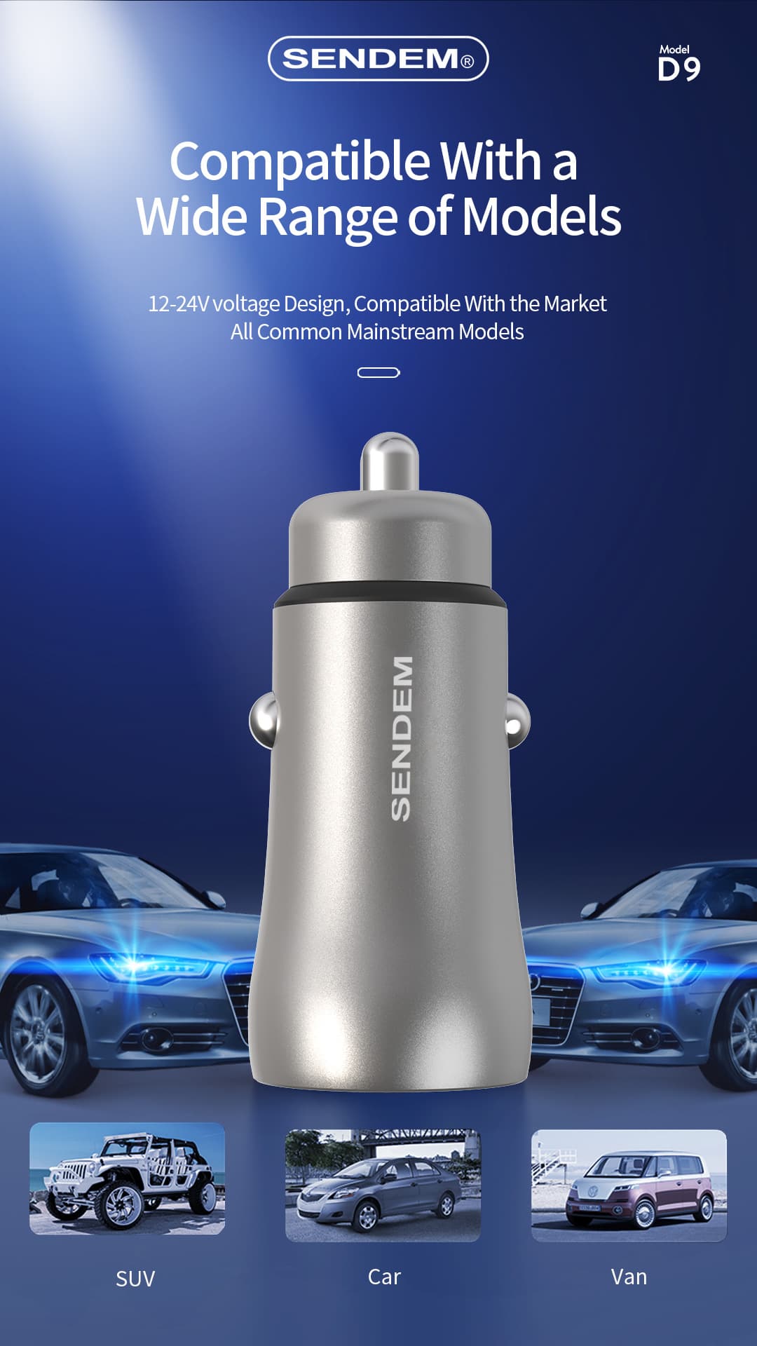 D9-45W full compatible Super fast charging car charger  (7)