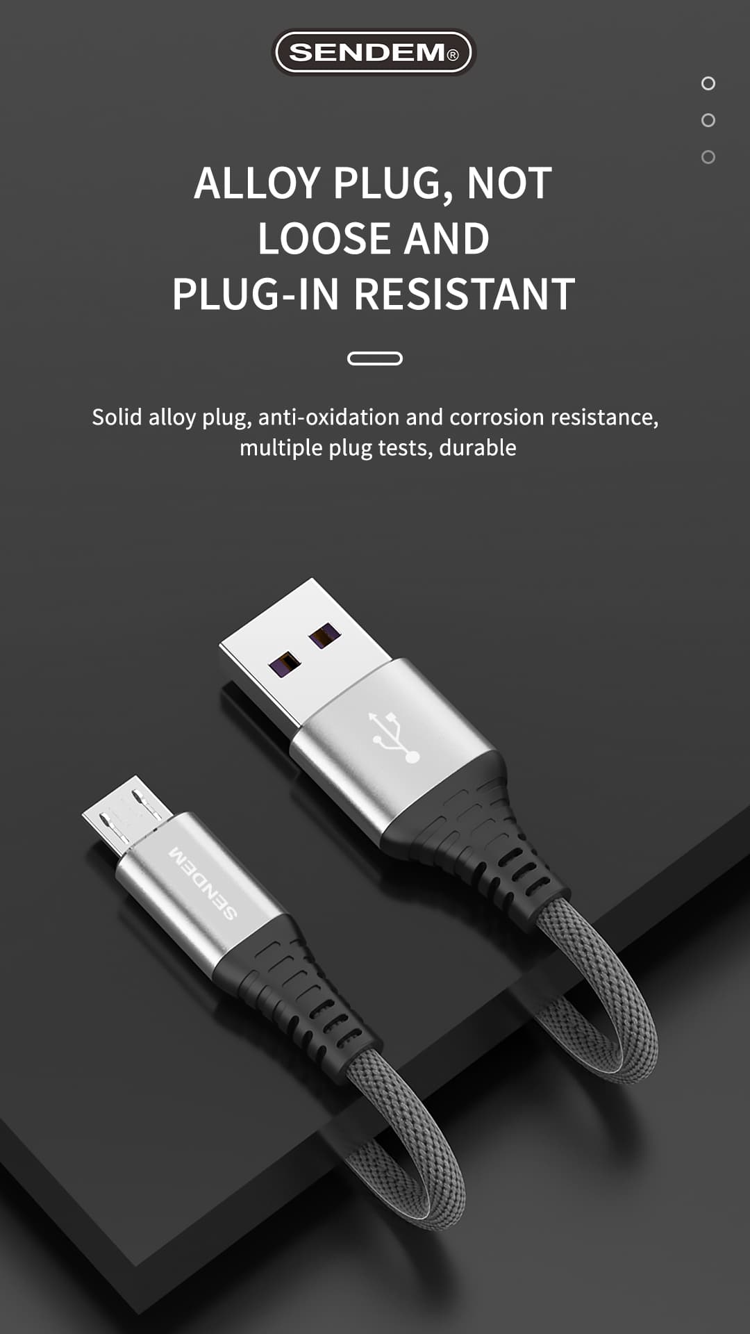 M11S-M12S-M13S - кездемеден токулган 6A USB кабели (2)